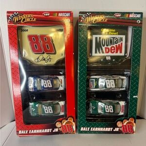 NASCAR Dale Earnhardt Jr #88 Mountain Dew 1:64 Diecast Car & Hood Set of 2